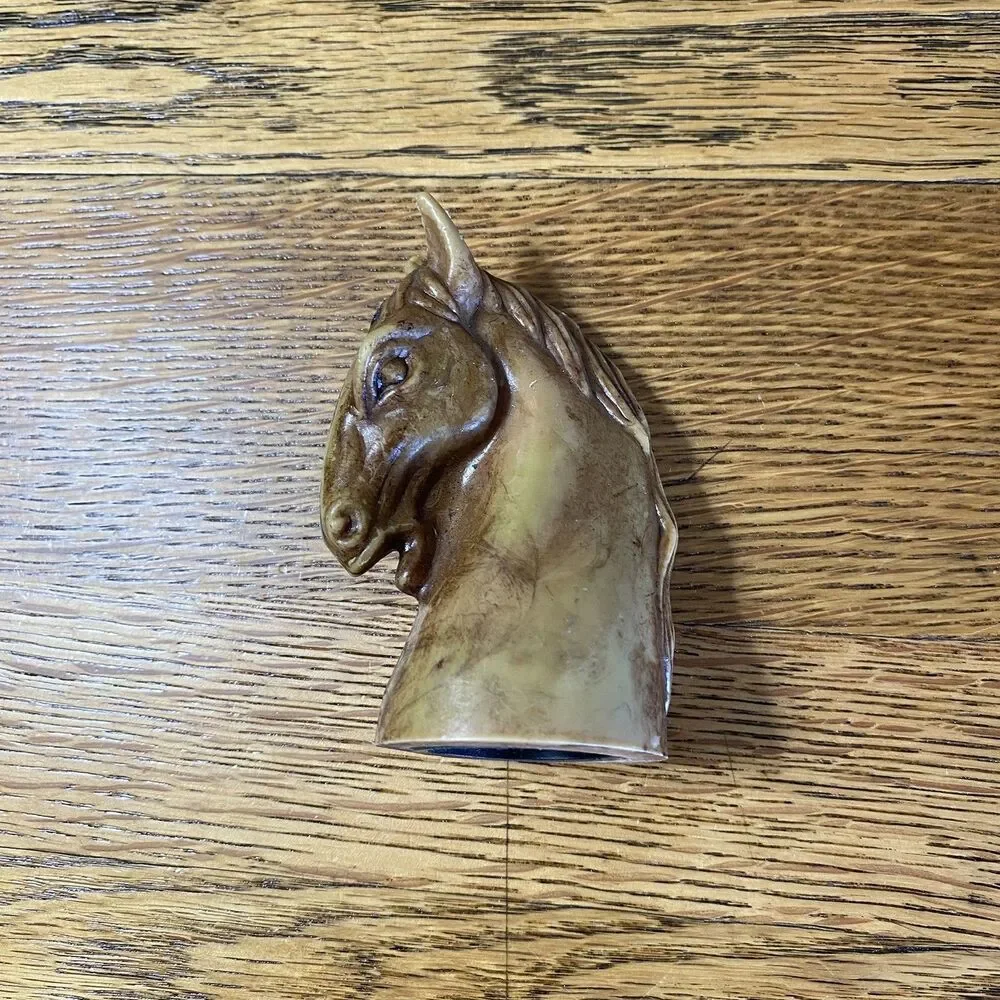 Horse Head Figure Twist/Screw Bottle Topper Brown 3 Inch